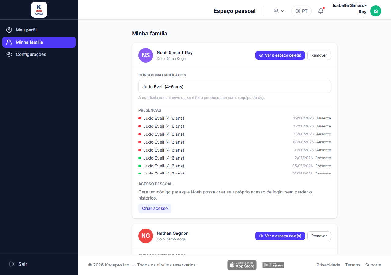 Espaço dos pais