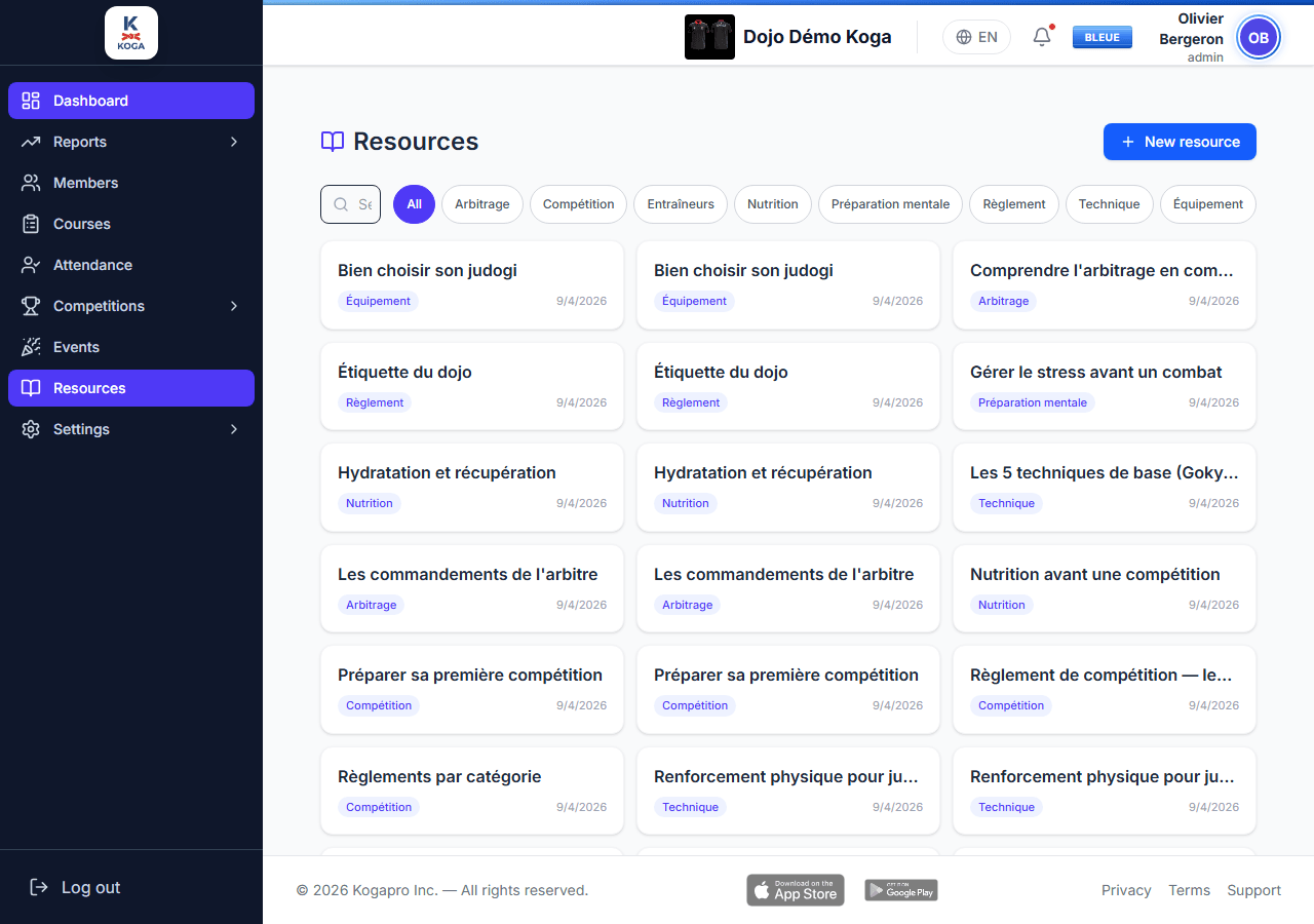 Resource library